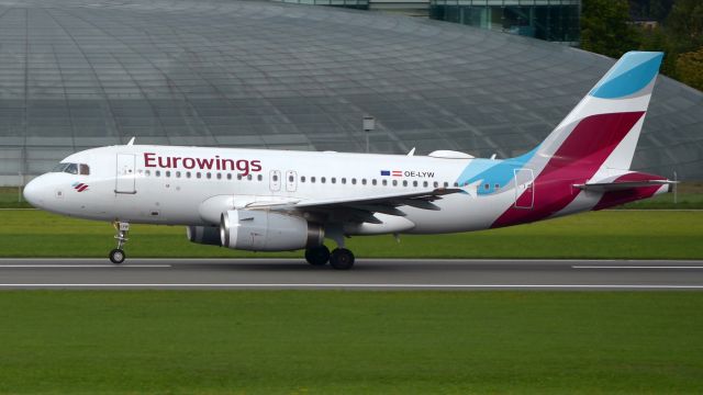 Airbus A319 (OE-LYW) - SZG-HAM