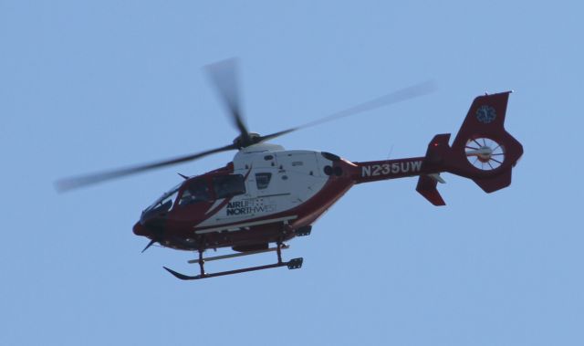 Eurocopter EC-635 (N235UW) - Over Mercer Island, WA