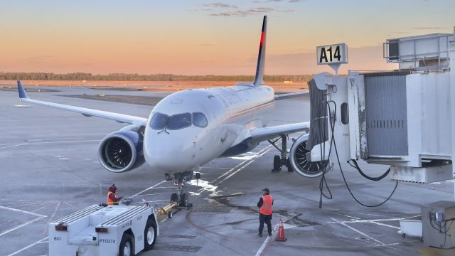 Airbus A220-100 (N118DU) - Taken on December 28, 2023br /br /DL1583 to SLC