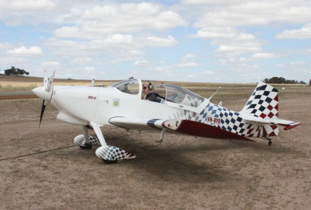 Vans RV-6 (VH-BYO) - Preparing to depart Narrogin Airfield, Western Australia.