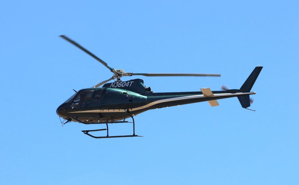 Eurocopter AS-350 AStar (N3604T) - KRDD - Redding Air Services A_Star on final for the LZ by the Redding Tower. RAS has been keeping the Helicopters on the ready starting about Mid-May 2018. Pic date 6/14/2018.