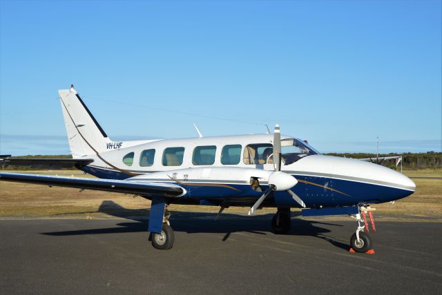 Piper Navajo (VH-LHF) - Cheiftan at Flinders Island, Jan 2023