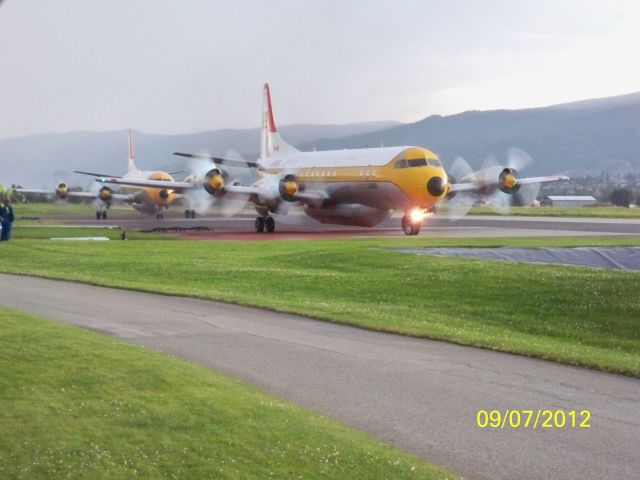 C-FLXT — - PENTICTON REGIONAL AIRPORT CANADA YYF - ELECTRA LONG LINER Lockheed 188C C/N 1130