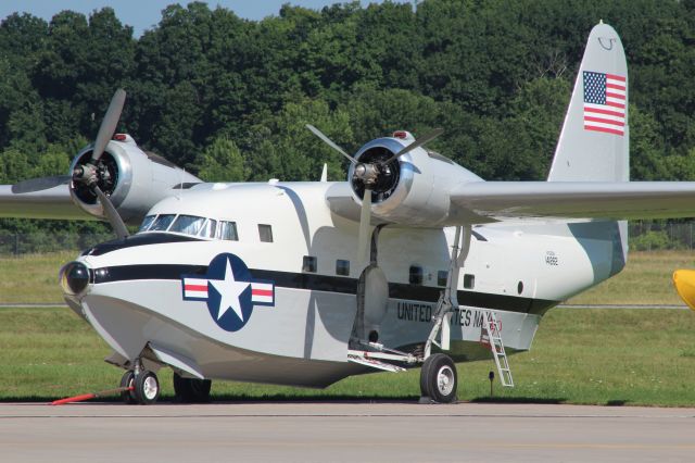 Grumman HU-16 Albatross (N7025N) - Albatross parked at Platinum Aviation Appleton