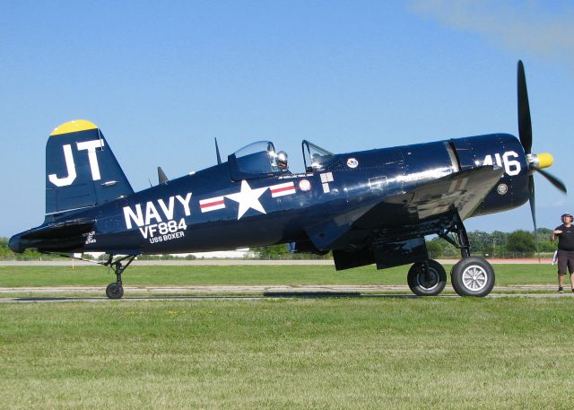 VOUGHT-SIKORSKY V-166 Corsair (N713JT) - AirVenture 2016. 1945 Vought F4U-4B Corsair