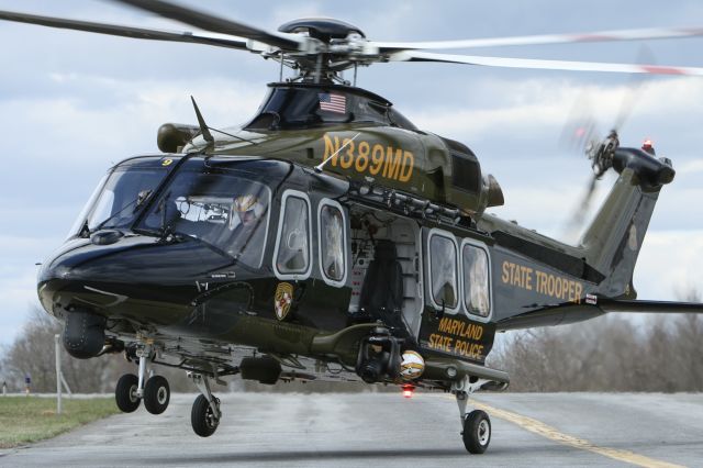 BELL-AGUSTA AB-139 (N389MD) - March 28, 2023 at the base