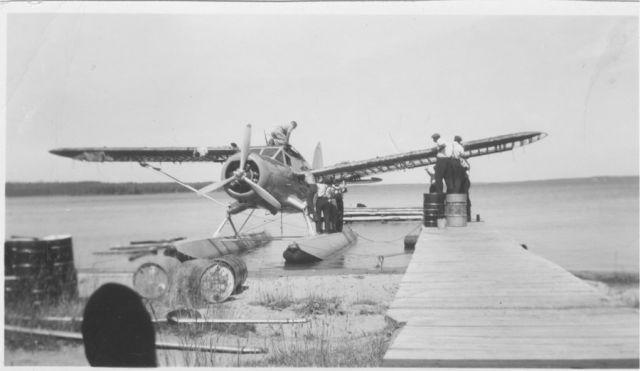 C-FBSL — - Norseman CF-BSL. The wings are being removed after a fire in Osnasburgh, Ontario, Canada.