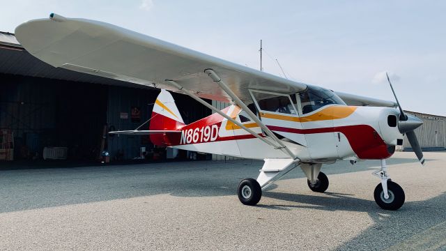 Piper PA-22 Tri-Pacer (N8619D) - Outside the GA hangars at KAZO