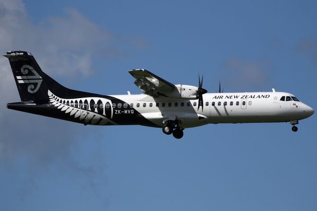 Aerospatiale ATR-72-600 (ZK-MVQ) - on 27 September 2018