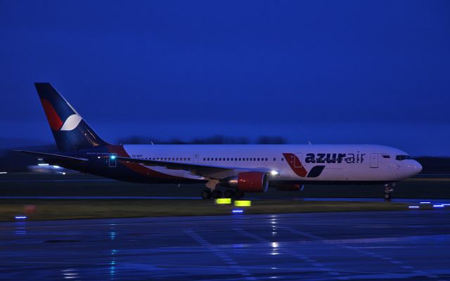 BOEING 767-300 (VQ-BUP) - azur air b767-33a(er) vq-bup arriving in shannon on a fuel stop while routing moscow to punta cana 5/12/18.