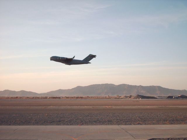 Boeing Globemaster III — - Departing Afghanistan