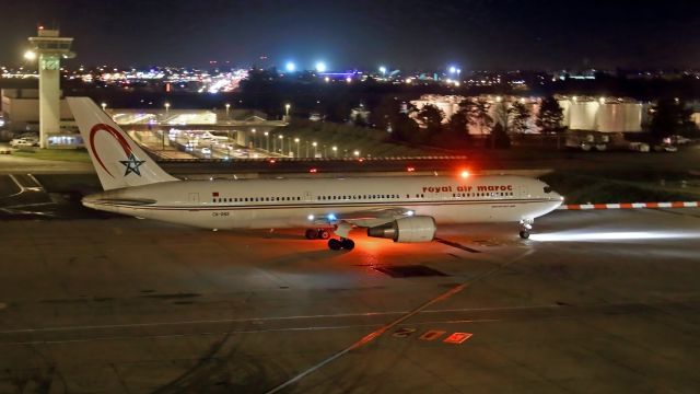 BOEING 767-300 (CN-RNS) - From Panoramic terrace. Imminent rolling.