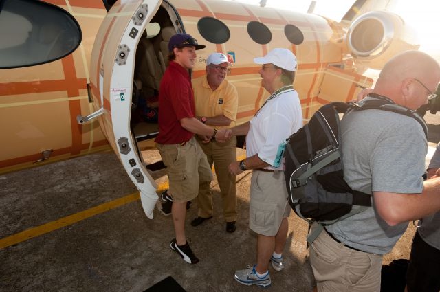 CSOA — - Cessna Special Olympics Airlift 2010 - http://flightaware.com/airlift/ - Airlift and Athletes arriving in Lincoln, Nebrasks on July 17, 2010.  Photos Courtesy Cessna Aircraft Company