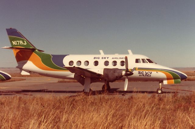 N17RJ — - Oct. 1982 - Jetstream stored at Billings Airport, MT