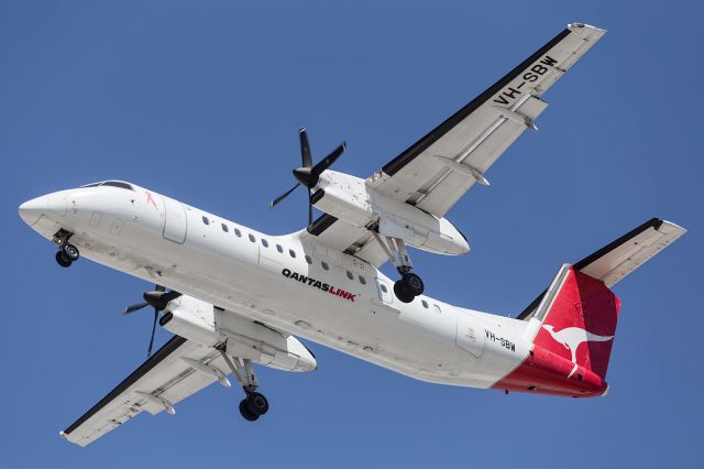 Lockheed C-130 Hercules — - QANTASLink, Dash 300, on short finals to YBTL.