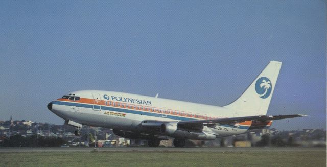 Boeing 737-200 (SW-PAL) - scanned from postcardbr /polynesian airlines