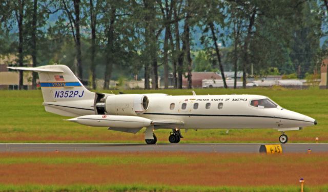 Learjet 35 (N352PJ) - GATES LEARJET CORP. 35A.  Landing Rwy 13.   7-1-12