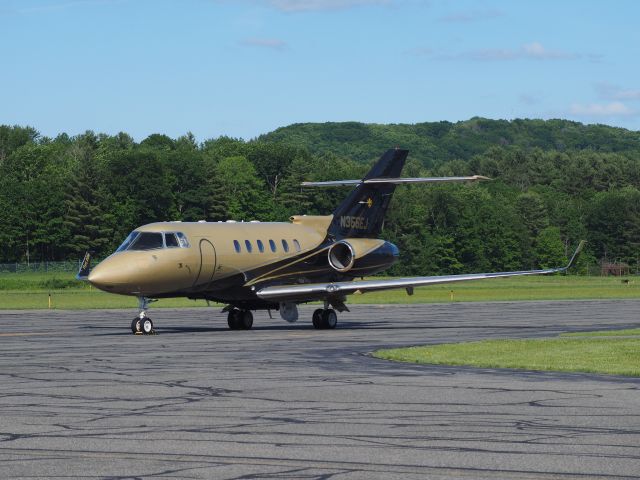 Hawker 800 (N356EJ) - Resting between flights on a nice summer afternoon. 