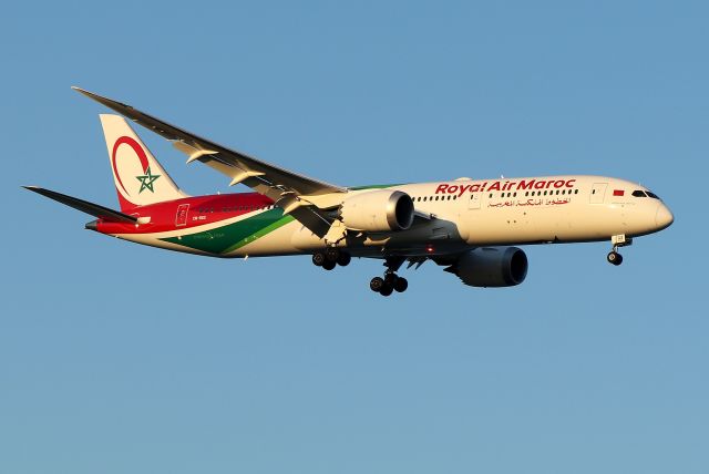 Boeing 787-8 (CN-RGX) - 'Royal Air Maroc 210' arriving from Casablanca. This is the first week of the Casablance to Boston service. (6/29)