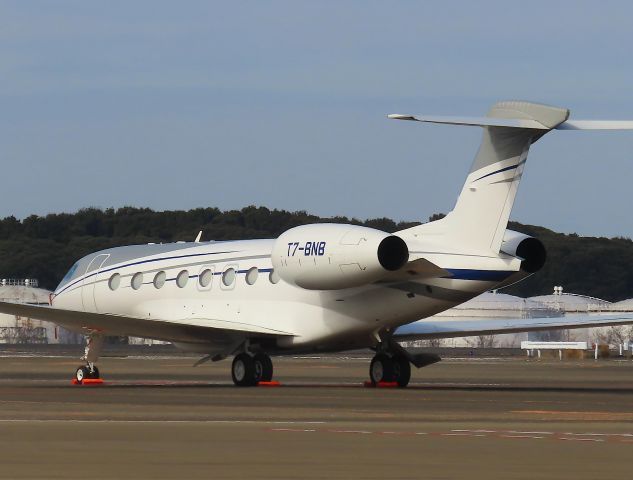 Gulfstream Aerospace Gulfstream G650 (T7-BNB) - Photo taken on Mar 03, 2023.