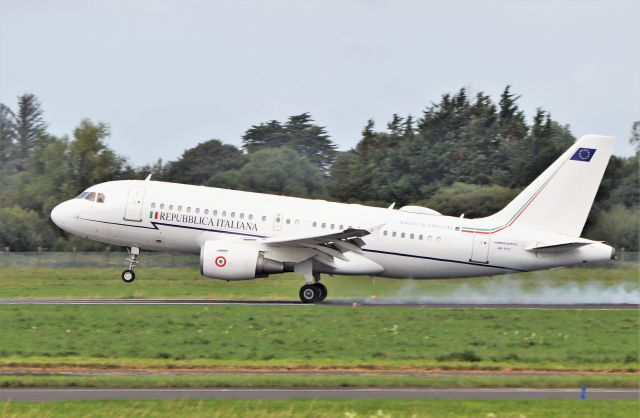 Airbus A319 (APJ62174) - italian air force a319-115cj mm-62174 landing at shannon 20/9/21.