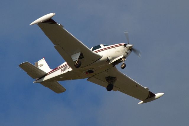 Beechcraft Bonanza (36) (N1116A) - on final at KCLT - 10/8/18