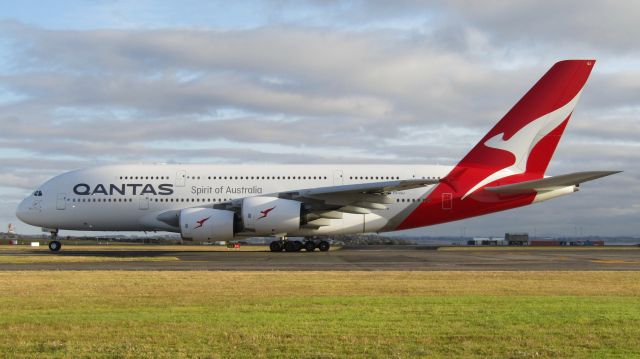 Airbus A380-800 (VH-OQJ) - ex-QF 8; diverted to Auckland after crew cycle limits being exceeded following a medical diversion to Fiji.