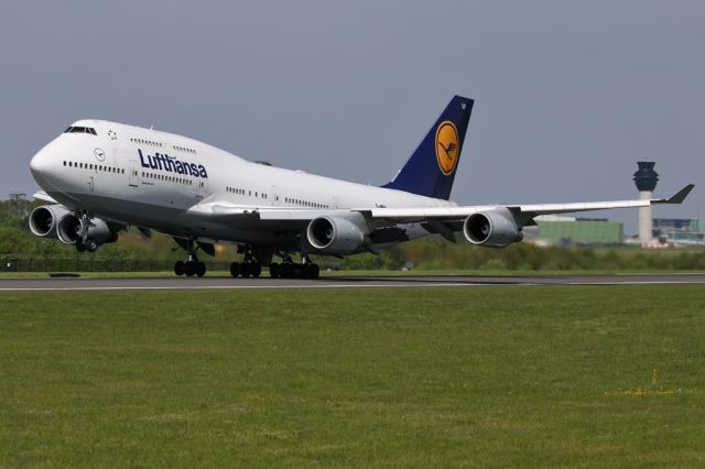 Boeing 747-400 (D-ABVP) - LH416 had a medical diversion to Manchester.  The flight continued to IAD about an hour later.