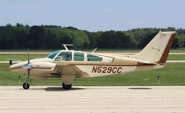 Beechcraft 55 Baron (N529CC) - Whiteside Co. Airport KSQI 23 may 2024br /What a nice looking Beechcraft Baron.br /Gary C. Orlando Photo.