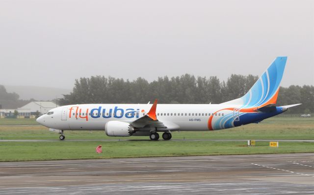 Boeing 737 MAX 8 (A6-FMS) - fly dubai b737 max 8 a6-fms dep shannon 24/9/21.