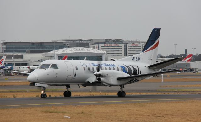 Saab 340 (VH-SBA) - Taxiing to take off at Sydney Kingsford Smith International, Sydney, NSW, Australiabr /Photo: 08.10.2017