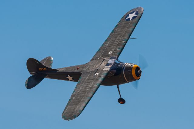 Cessna Skylane (N9848A) - Cessna 190 sn-7541 built 1950 flies in the PlNes of Fame Airshow 2018.