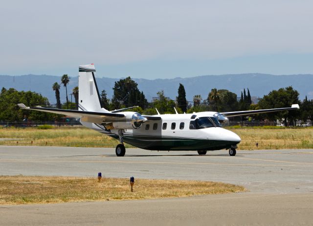 Gulfstream Aerospace Jetprop Commander (N224EZ) - Very rare visitor from Wisconsin clear of 31R at Reid Hillview Airport. This is the first Aero Commander 695 to ever land at Reid Hillview! a rel=nofollow href=http://flightaware.com/live/flight/N224EZ/history/20160610/1111Z/KAPA/KRHVhttp://flightaware.com/live/flight/N224EZ/history/20160610/1111Z/KAPA/KRHV/a