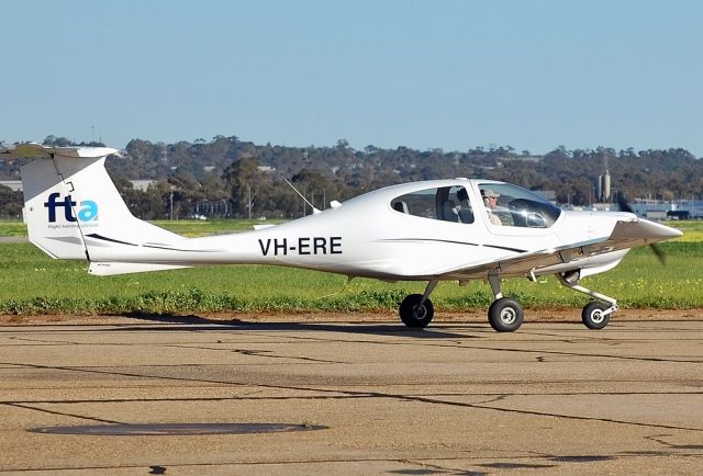 Diamond Star (VH-ERE) - FLIGHT TRAINING ADELAIDE - FTA - DIAMOND DA-40 DIAMOND STAR - REG VH-ERE (CN 40-736) - [ARAFIELD AIRPORT ADELAIDE SA. AUSTRALIA -YPPF (15/8/2016) PHOTOGRAPH TAKEN WITH A NIKON D40 AND A TAMRON 70-300MM LENSE