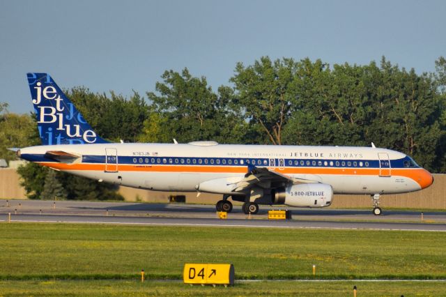 Airbus A320 (N763JB) - " What's Old Is Blue Again " / Retro Livery 