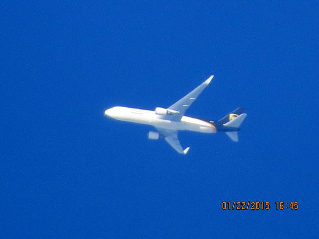 BOEING 767-300 (N327UP) - UPS flight 2932 from CAE to ONT over Southeastern Kansas at 32,000 feet.