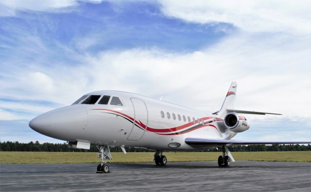 Dassault Falcon 2000 (N48MF) - N48MF in her new colors at Plymouth.