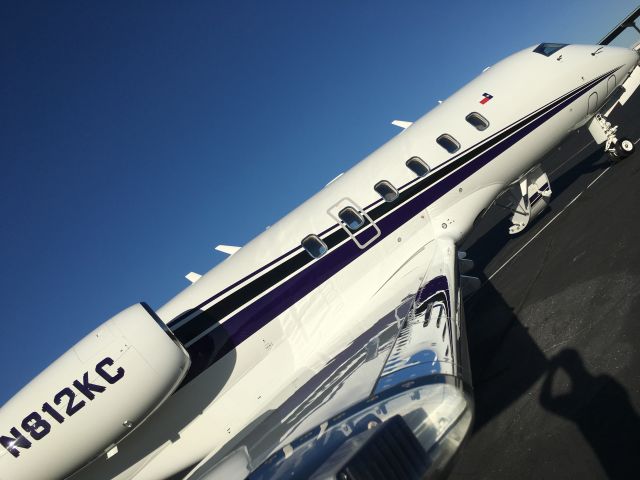 Bombardier Challenger 300 (N812KC) - Fresh brightwork done by Bombardier. 