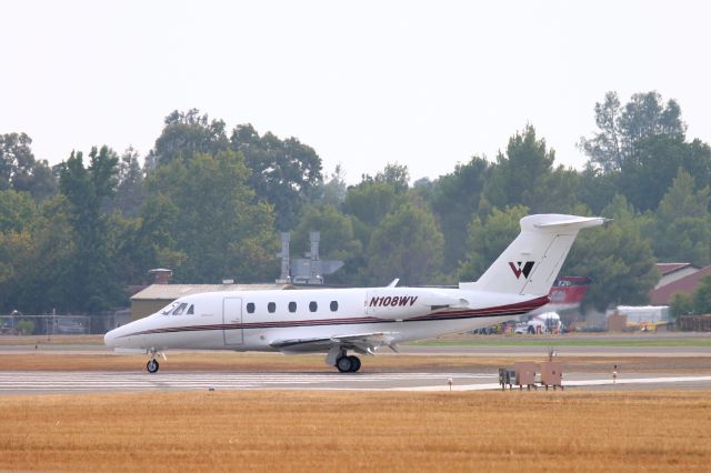 Cessna Citation III (N108WV) - KRDD - Aug 4th, 2014 smoky murky skies cover Redding as 108WV set to depart Runway 16 at Redding