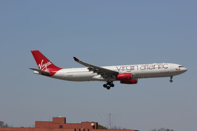 Airbus A330-300 (G-VSXY) - "Beauty Queen" landing in Atlanta.