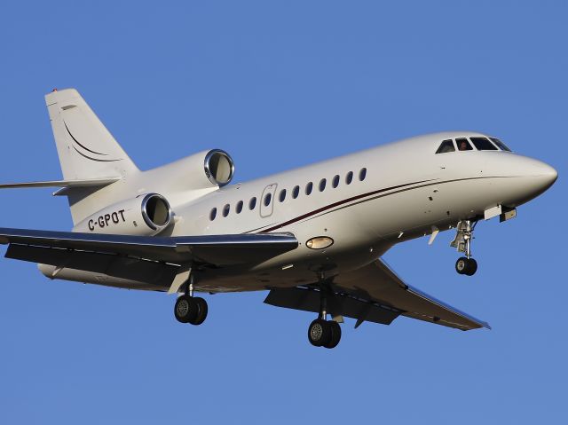 Dassault Falcon 900 (C-GPOT) - 2006 Dassault Falcon 900EX (MSN 607) belonging to Potash Corporation Of Saskatchewan landing at Calgary