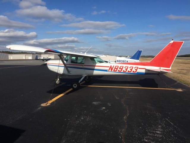 Cessna 152 (N89333) - Getting ready for a flight lesson at Wings of Carolina Flying Club, my third in this Cessna 152, N89333! Going to RDU today! Warmest it's been for a while! Likely my last for a while due to the Coronavirus outbreak. Taken March 27, 2020.