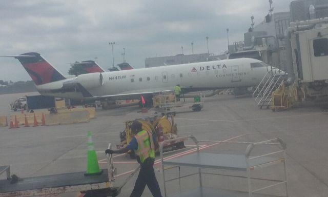 Canadair Regional Jet CRJ-200 (N441SW) - N441SW at the gate at Minneapolis-St. Paul, June 28, 2019