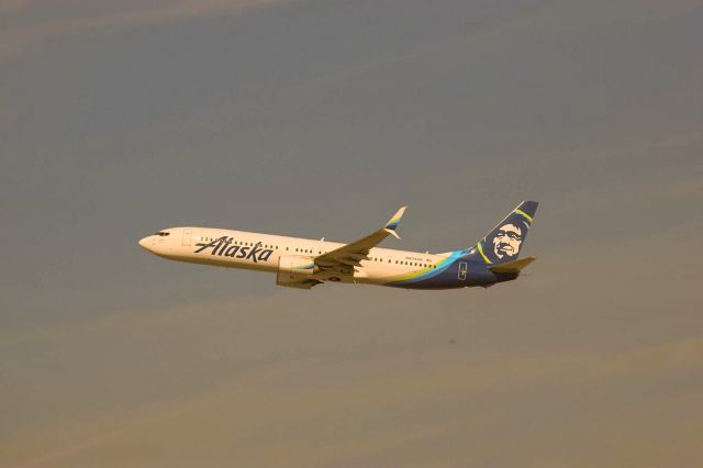 N434AS — - The first time I ever saw alaska's new colors climbing out of lax  on 8/30/19