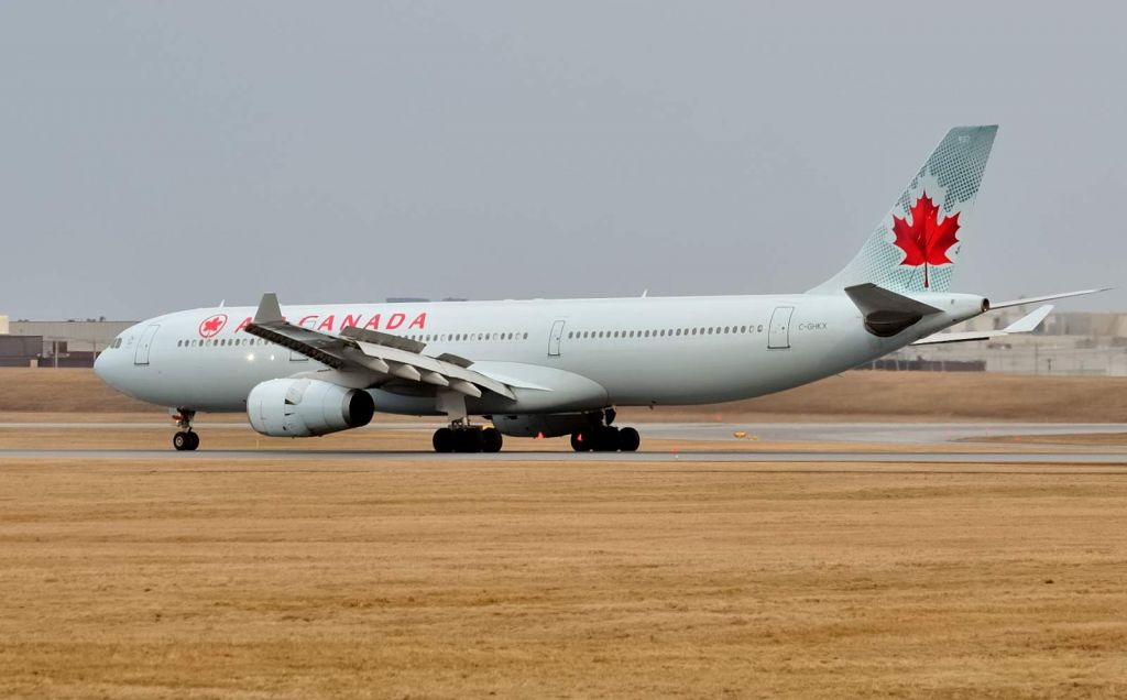 Airbus A330-300 (C-GHKX) - Slowing down on Rwy 06L after a flight from London Heathrow.