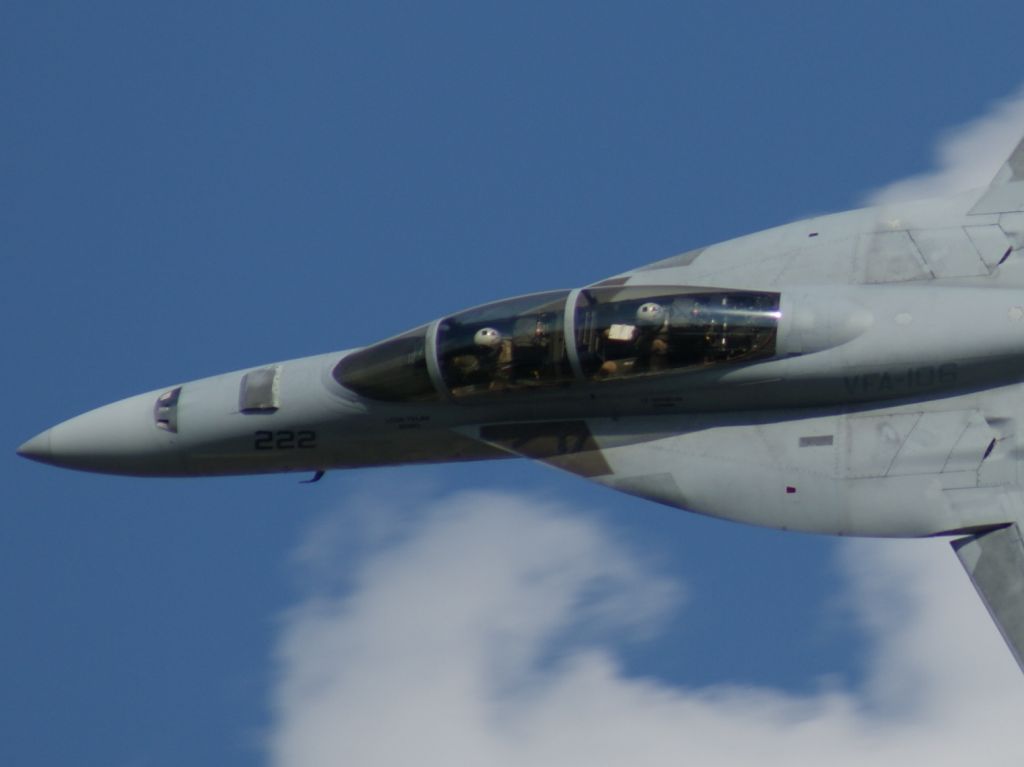 McDonnell Douglas FA-18 Hornet (F18) - F18 During the Sun-n-Fun Airshow in Lakeland, Florida