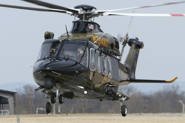 BELL-AGUSTA AB-139 (N384MD) - March 9, 2021 - landed Frederick 