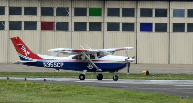 Cessna Skylane (N355CP) - On the active runway for departure is this 2005 Cessna Skylane 182T in the Spring of 2020.