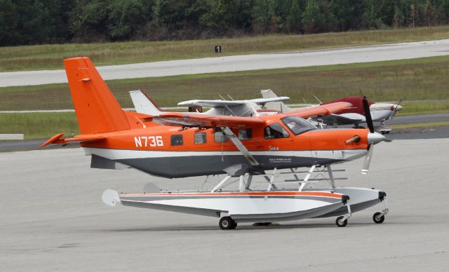 Quest Kodiak (N736) - A 2009 Quest Kodiak 100 makes a short stopover at Falcon Field-Peachtree City, Ga. This aircraft belongs to the US Department Of The Interior.