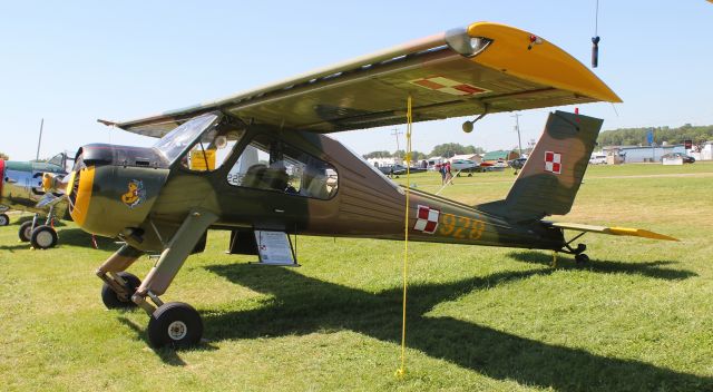 N4346M — - A Polish designed 1960s era PZL 104 Wilga At Wittman Regional Airport, Oshkosh, WI, during Airventure 2017 - July 28, 2017.